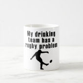 Mijn Drink team heeft een Rugby probleem Koffiemok (Center)