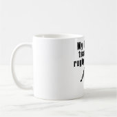 Mijn Drink team heeft een Rugby probleem Koffiemok (Links)