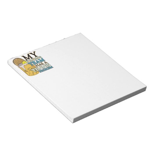 Mijn Drink Team heeft een Tennisprobleem Notitieblok (Schuin)