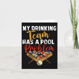 Mijn Drink team heeft poolprobleem snooker biljart Kaart