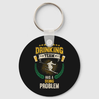 Mijn drinkteam heeft een ski probleem Funny Skier  Sleutelhanger