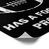 Mijn drinkteam heeft een voetbalprobleem voetbal M Poster (Hoek)