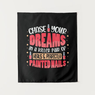 Mijn Dromen Geschilderde Nagels Wandkleed