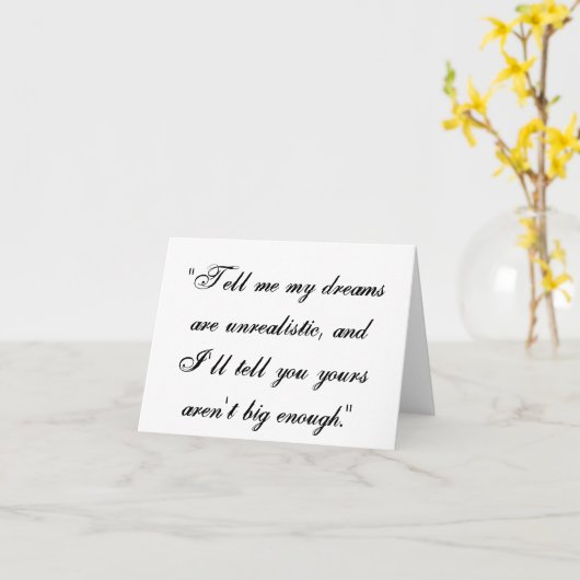 Mijn dromen kaart (Gele Bloem)