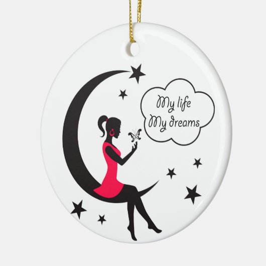 Mijn dromen  keramisch ornament (Links)