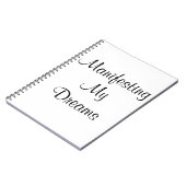 Mijn dromen manipuleren notitieboek (Linkerzijde)