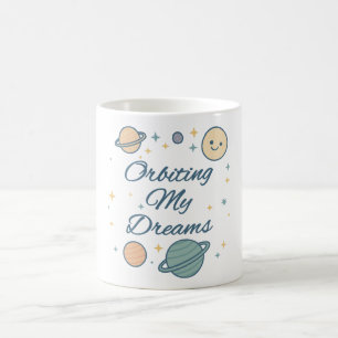 Mijn dromen omdraaien koffiemok