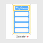Mijn dromen planner sticker plakboek modern Nederl (Vel)