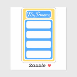 Mijn dromen planner sticker plakboek modern Nederl