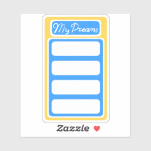 Mijn dromen planner sticker plakboek modern Nederl