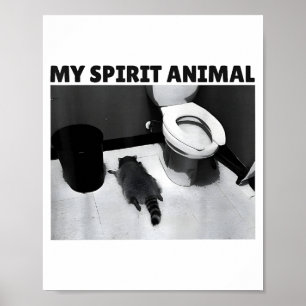 Mijn dronken wasbeest grap meme poster