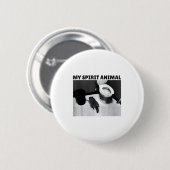 Mijn dronken wasbeest grap meme ronde button 5,7 cm (Voorkant /achterkant)