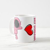 Mijn droom Astronut Eenvoudige Classic Minimalisti Koffiemok (Voorkant links)