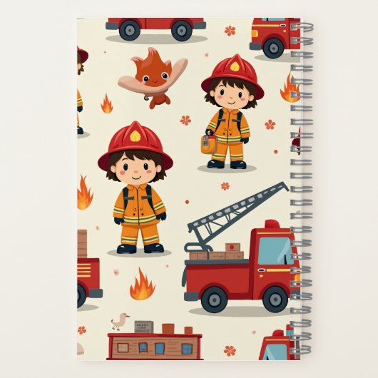 Mijn droom is brandweerman notitieboek (Achterkant)