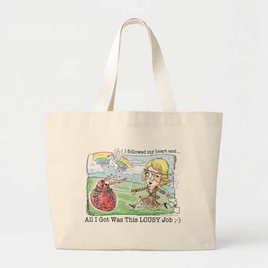 Mijn droombaan grote tote bag (Voorkant)