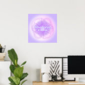 Mijn Droomleven Aura Gradiënt Esthetiek manifester Poster (Thuiskantoor)