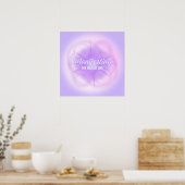 Mijn Droomleven Aura Gradiënt Esthetiek manifester Poster (Keuken)