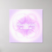 Mijn Droomleven Manifestatie Aura Gradiënt Estheti Canvas Afdruk (Voorkant)