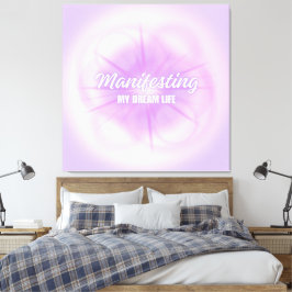 Mijn Droomleven Manifestatie Aura Gradiënt Estheti Canvas Afdruk
