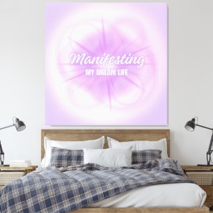 Mijn Droomleven Manifestatie Aura Gradiënt Estheti Canvas Afdruk