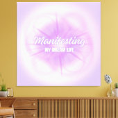 Mijn Droomleven Manifestatie Aura Gradiënt Estheti Canvas Afdruk (Insitu (Woonkamer))