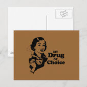 MIJN DRUG VAN KEUZE BRIEFKAART (Voorkant / Achterkant)