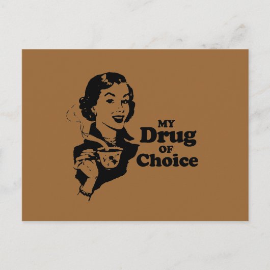 MIJN DRUG VAN KEUZE BRIEFKAART (Voorkant)