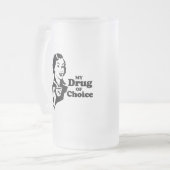 MIJN DRUG VAN KEUZE T-shirt Matglas Bierpul (Voorkant links)