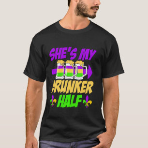 Mijn Drunker Half Funny Mardi Gras Parade Long T-shirt