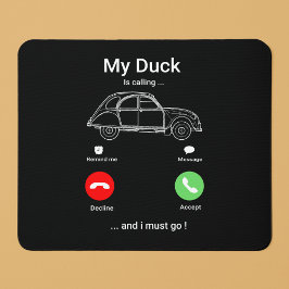 Mijn Duck belt | Funny 2CV Oldtimer Smartphone Muismat