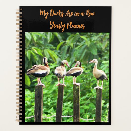 Mijn Ducks Zijn In Een Rij Jaarplanner Planner (Voorkant)