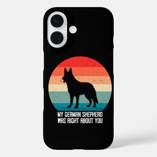 Mijn Duitse herder had gelijk over jou hond retro Case-Mate iPhone Case (Achterkant)