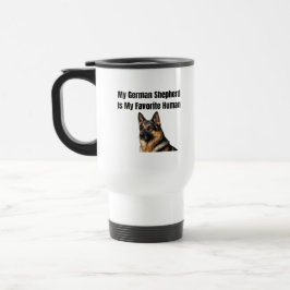 Mijn Duitse herder is mijn favoriete mens Reisbeker