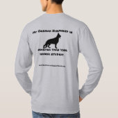 Mijn Duitse herder is slimmer dan je... T-shirt (Achterkant)