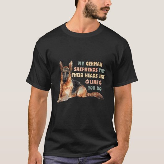 Mijn Duitse Herders doen net als jij T-shirt (Voorkant)