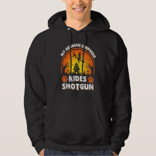 Mijn Duitse Herdershond Rijdt Heks Schot Hagel Sch Hoodie