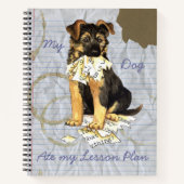 Mijn Duitse Shepherd Ate My Lesson Plan Notitieboek (Voorkant)