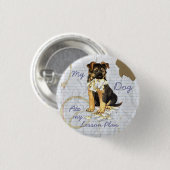 Mijn Duitse Shepherd Ate My Lesson Plan Ronde Button 3,2 Cm (Voorkant /achterkant)
