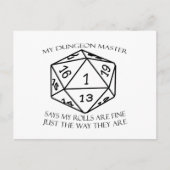 Mijn Dungeon Master Briefkaart (Voorkant)