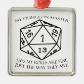 Mijn Dungeon Master Metalen Ornament (Voorkant)