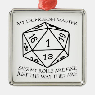 Mijn Dungeon Master Metalen Ornament