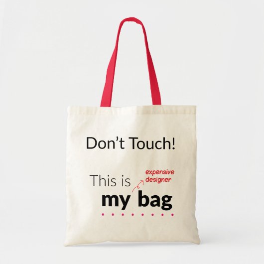 Mijn dure Designer Bag Tote Bag (Voorkant)