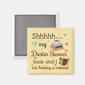 Mijn Dustin Stevens boek en ik hebben een momentje Magneet (Voorkant / Achterkant)