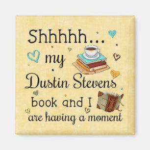 Mijn Dustin Stevens boek en ik hebben een momentje Magneet