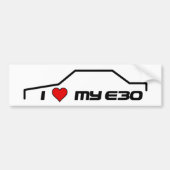 Mijn e30 hart bumpersticker (Voorkant)