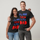 Mijn echte Hero is mijn vader opa Patriotic Fa T-shirt (Unisex)