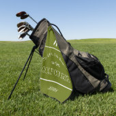 Mijn echte leven begint op de Golfcursus Diepe Lim Golfhanddoek (Groen)