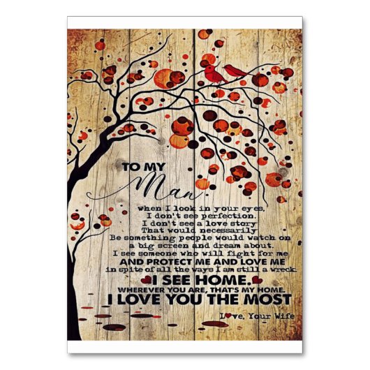 Mijn echtgenoot Gift | Brief voor hem | Kaart (Voorkant)