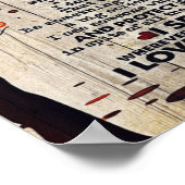 Mijn echtgenoot Gift | Brief voor hem | Poster (Hoek)