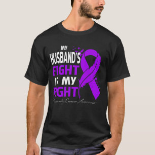 Mijn echtgenoot vecht tegen de ziekte van Pancreas T-shirt